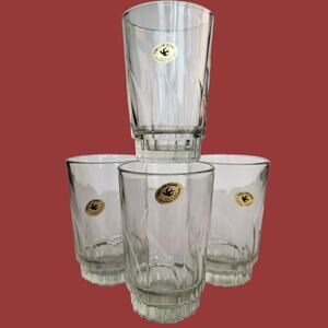Vintage 1960s Swallow Brand Glassware from China - Set of Four
